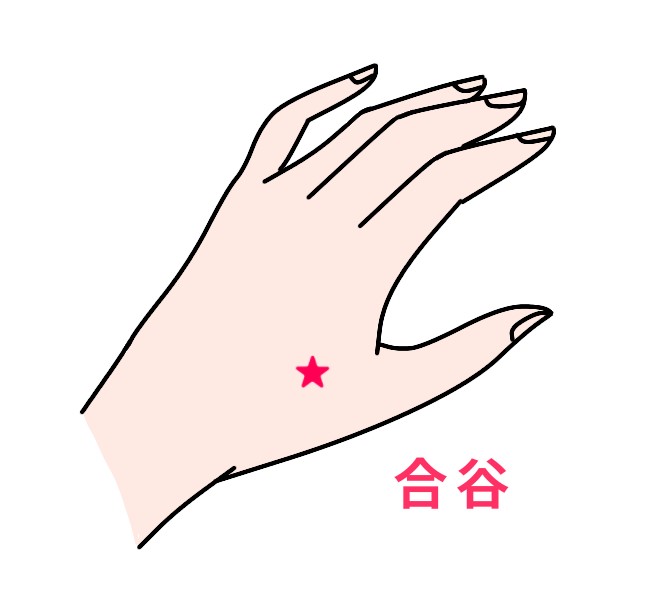 手の甲のツボ（合谷）-なかしま内科循環器・整形外科クリニック(西宮院)