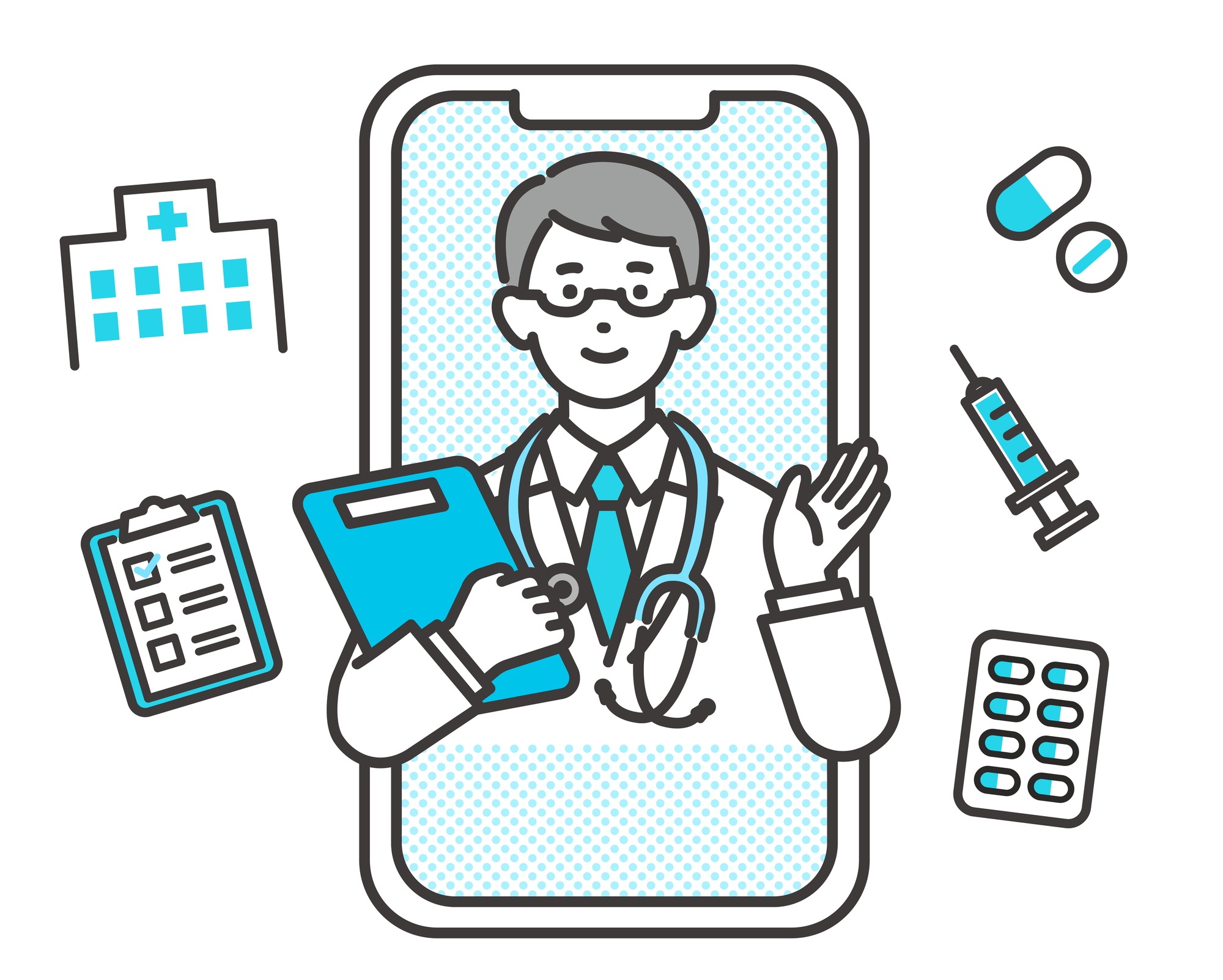 西宮市でオンライン診療(内科・発熱外来対応)を行うなかしま内科循環器・整形外科クリニック